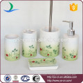 flower and plants fresh natural bath set with lotion dispenser for hotel